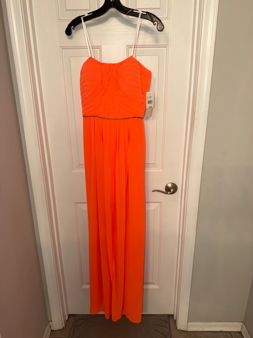 Gianni Bini Coral Strapless Maxi Dress brand new size Medium